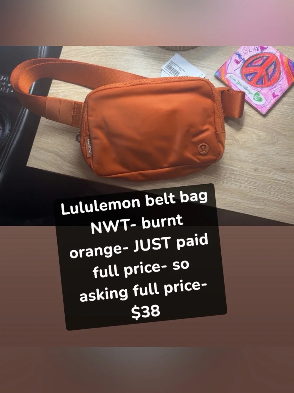 lululemon athletica Orange Belt Bag